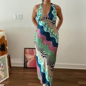 Urban Outfitters Colorful Patterned Maxi Dress